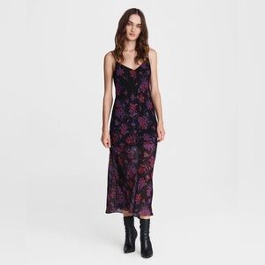 ‼️RARE‼️RAG & BONE🎸🔥NWT🔥MALLORY SLIP DRESS in PURPLE— 
Size 6
